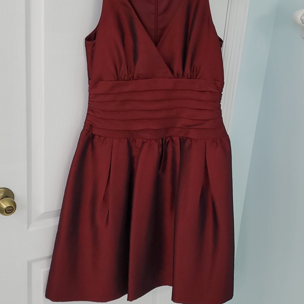 Red party dress